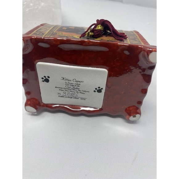 Ardleigh Elliot 2002 Porcelain Music Box Kitten Capers Cat Tales B4886 Authentic - Picture 7 of 7